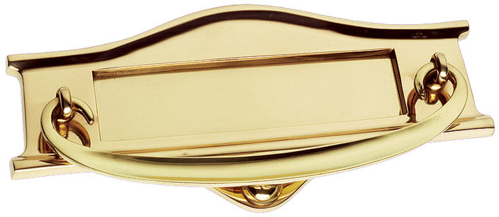 Brass Postal Knocker Letter Plate 229x102mm