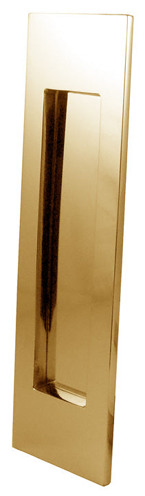 Brass Vertical Victorian Letter Plate 229x67mm