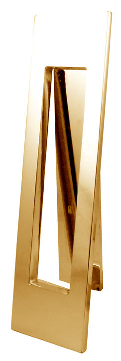 Brass Vertical Victorian Letter Plate 229x67mm