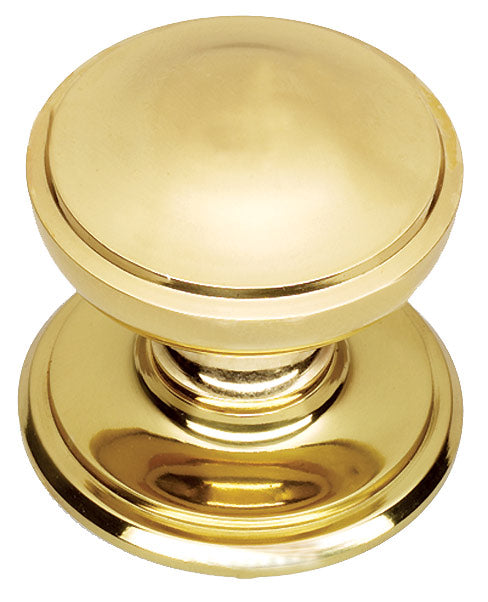Brass Princess Centre Door Knob 76mm