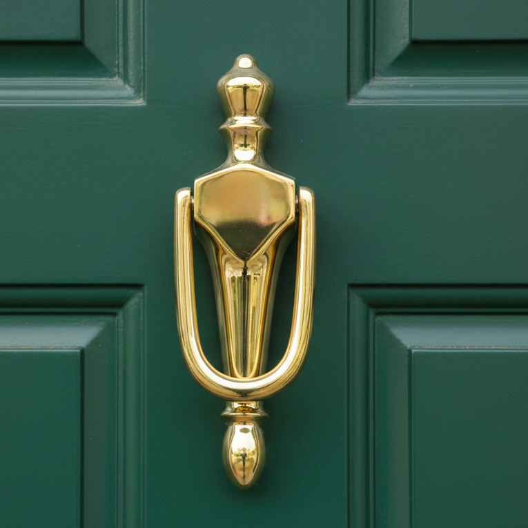 Brass Belgravia Door Knocker 191x50mm