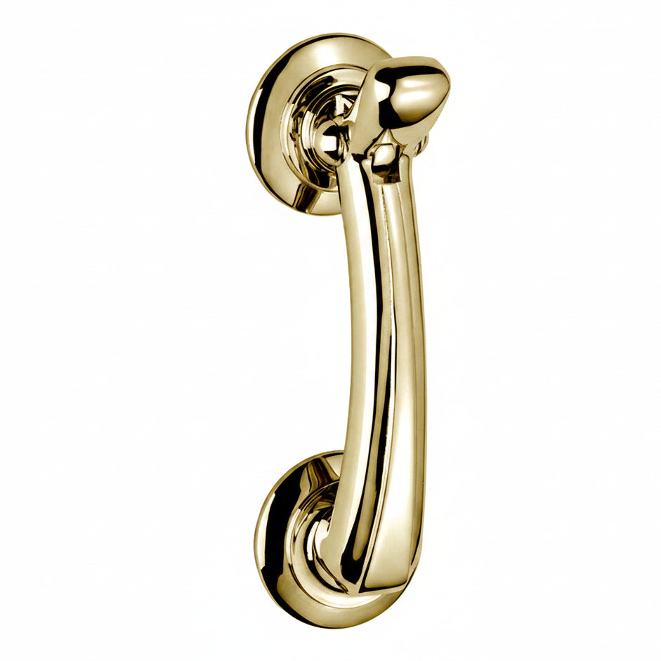 Unlacquered Brass Bow Door Knocker 135x42mm