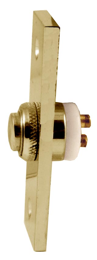 Polished Brass Profile Bell Push 73x23mm