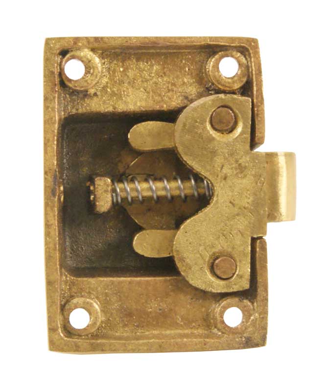 Brass Oval Knob Cupboard Catch 57x41mm