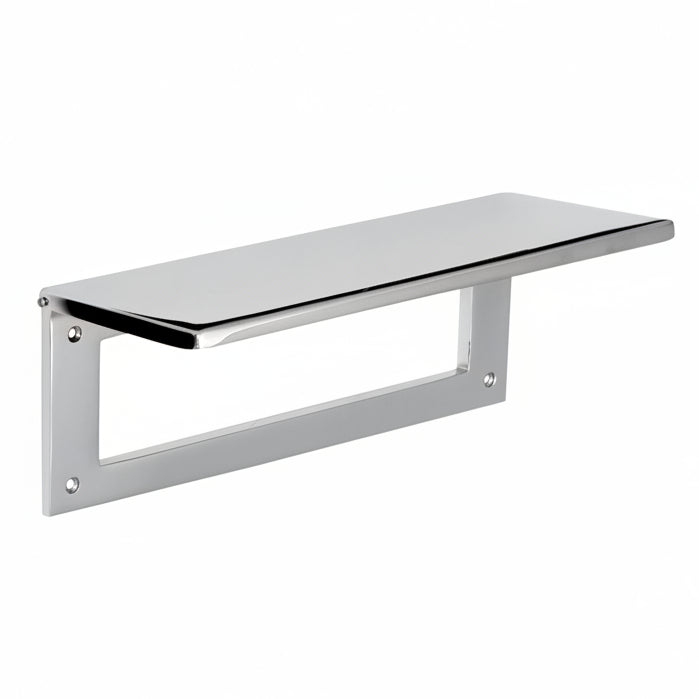 Polished Chrome Internal Tidy with Draught Excluder 260x88mm