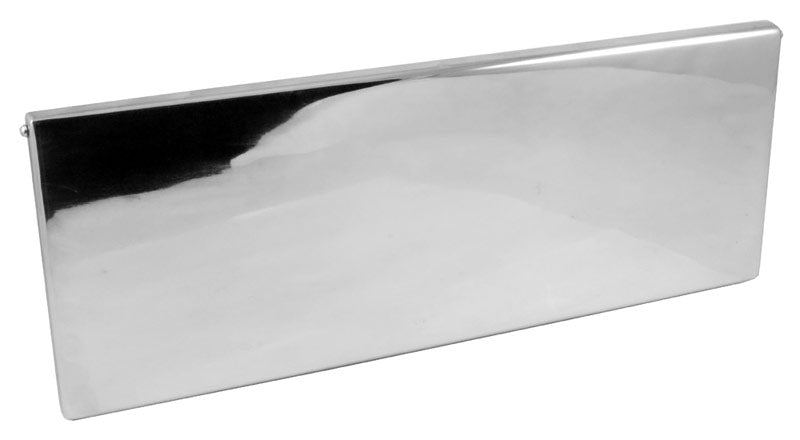 Polished Chrome Internal Tidy with Draught Excluder 260x88mm