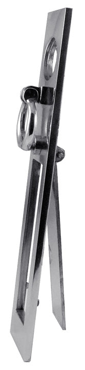 Chrome Vertical Victorian Trinity Letter Plate 276x55mm