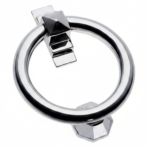 Polished Chrome Ring Door Knocker 105mm