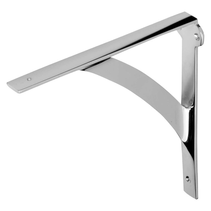 Polished Chrome Heavy Duty Shelf Brackets