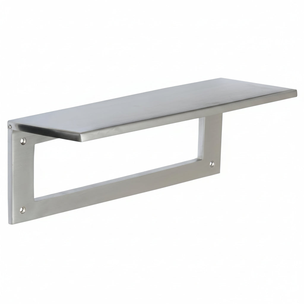 Satin Chrome Internal Tidy with Draught Excluder 260x88mm