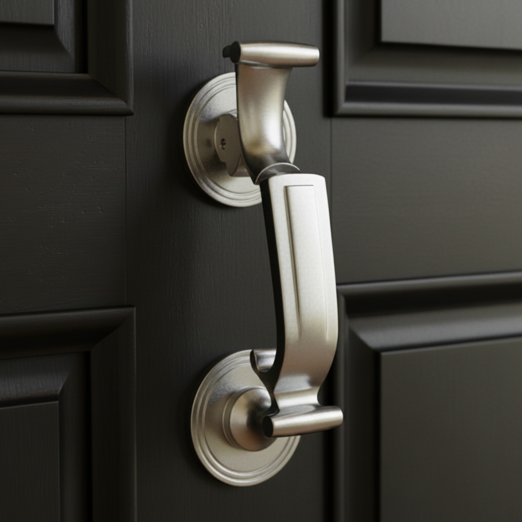 Satin Chrome Doctor Knocker 152x50mm
