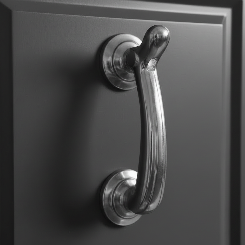 Satin Chrome Bow Door Knocker 135x42mm