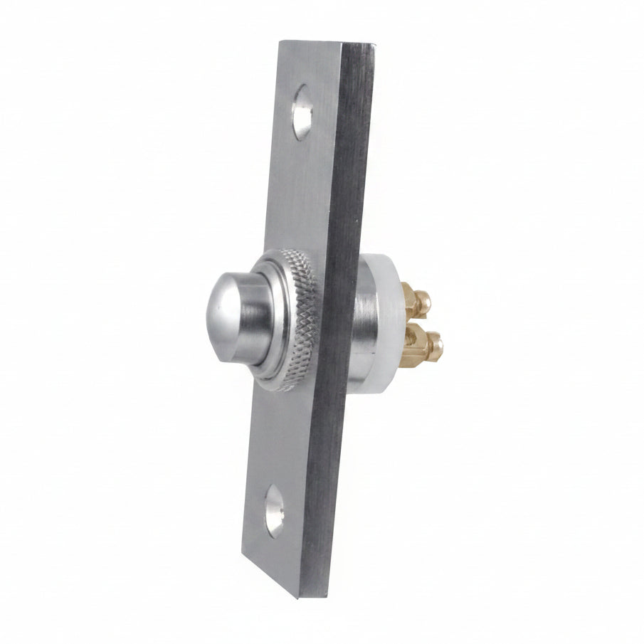 Satin Chrome Profile Bell Push 73x23mm