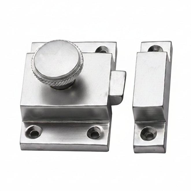 Satin Chrome Cupboard Catch 57x41mm