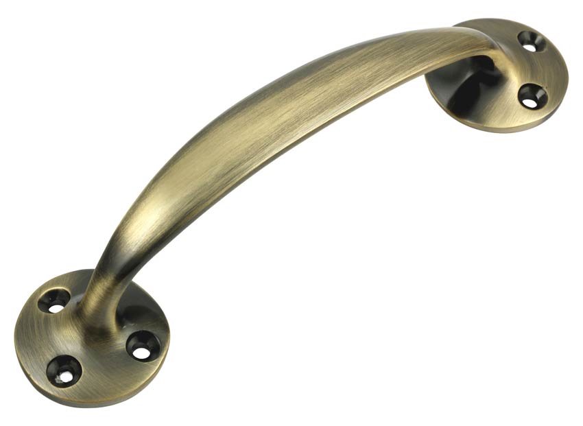 Antique Brass Victorian Bow Pull Handle 152x38mm