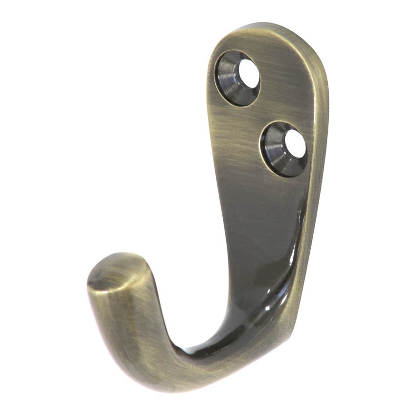 Antique Brass Robe Hook 53mm