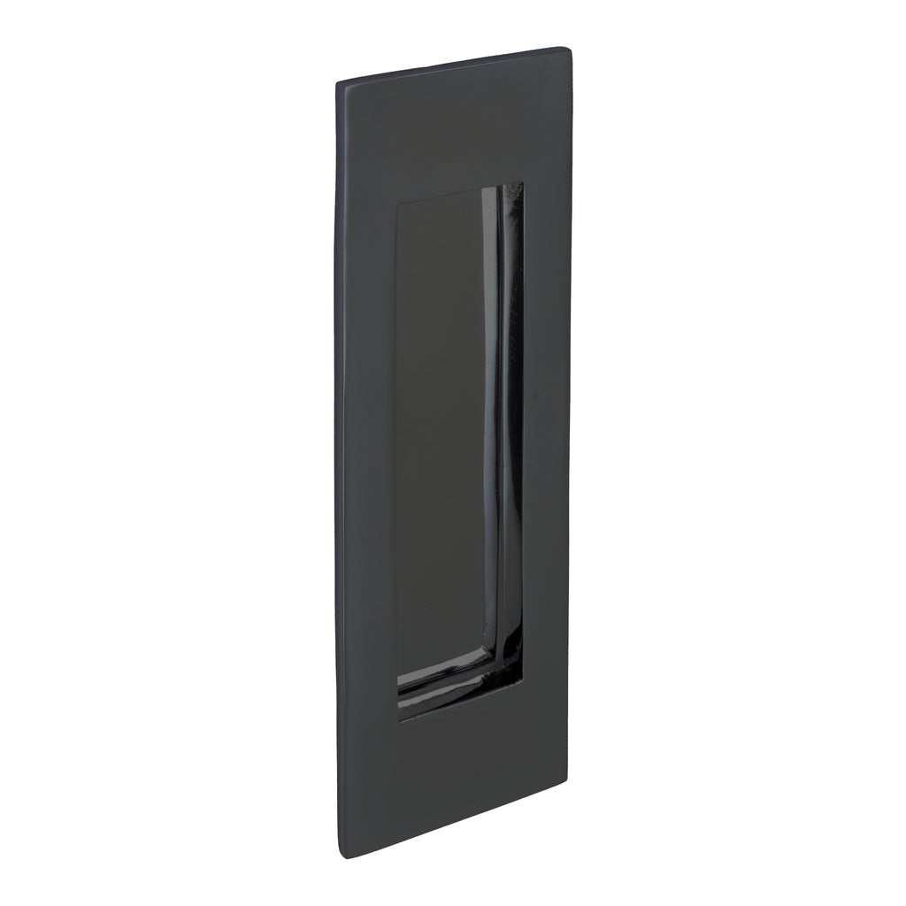 Matt Black Vertical Victorian Letter Plate 225x66mm