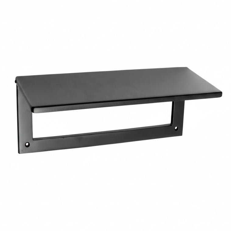 Matt Black Internal Tidy with Draught Excluder 315x115mm