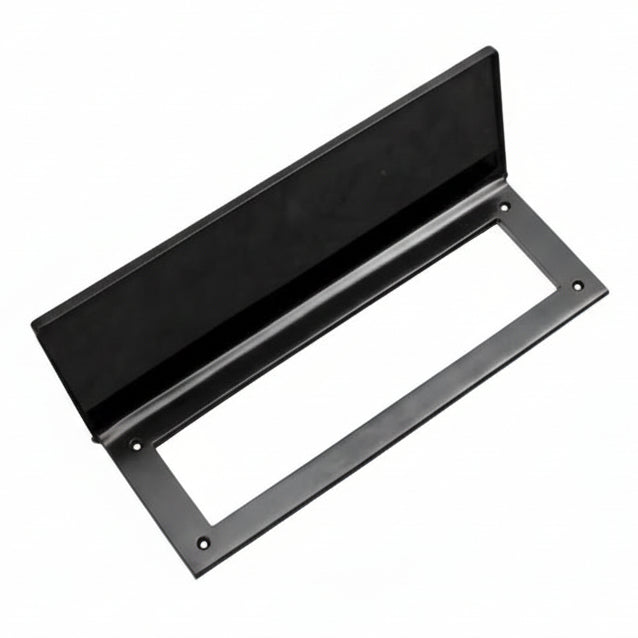 Matt Black Internal Tidy with Draught Excluder 315x115mm