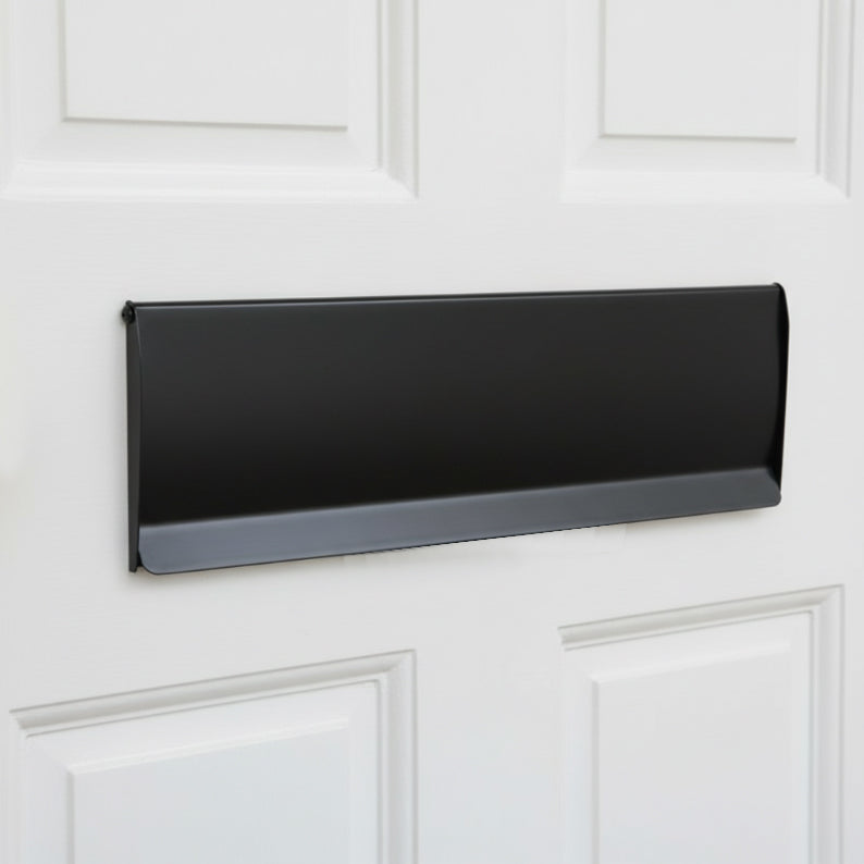 Matt Black Letter Box Interior Tidy 305x89mm