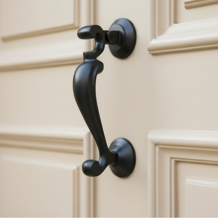 Matt Black Profile Doctor Knocker 190mm