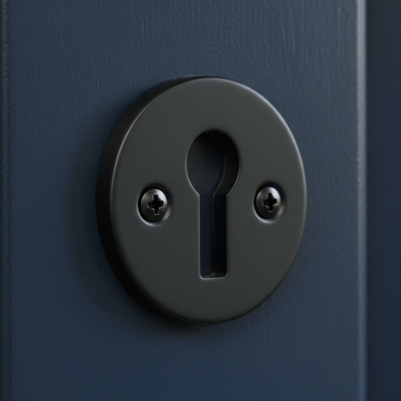 Matt Black Key Hole Escutcheon 32mm