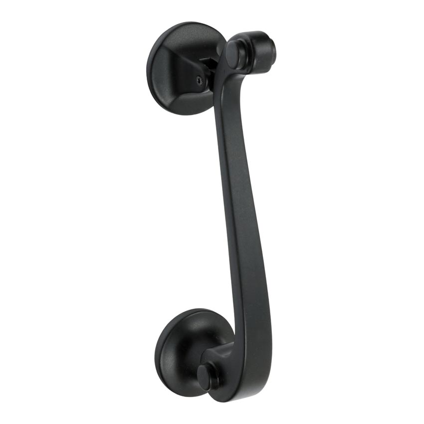 Matt Black Scroll Door Knocker