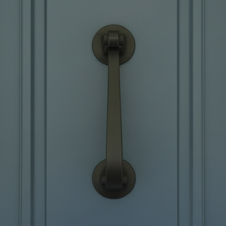 Matt Black Scroll Door Knocker