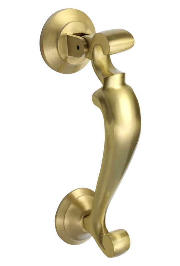 Satin Brass Profile Doctor Knocker 190x49mm