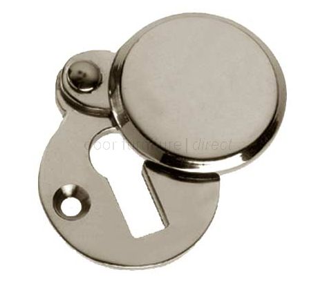 Polished Nickel Heavy Covered Escutcheon 41x32mm