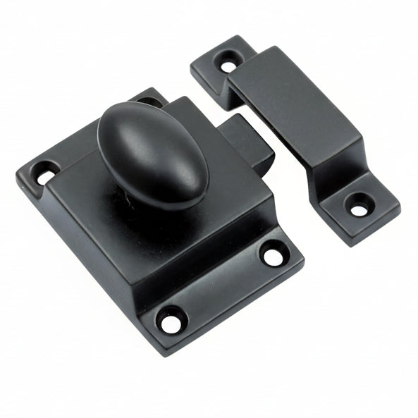 Matt Black Cupboard Catch 55x40mm