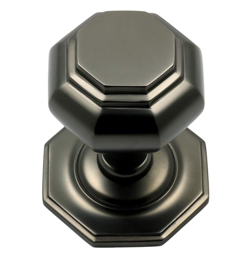 Prima Dark Bronze Octagonal Centre Door Knob 60mm DB15A