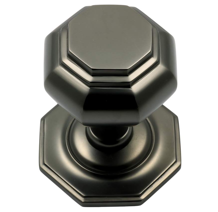 Prima Dark Bronze Octagonal Centre Door Knob 66mm DB15B