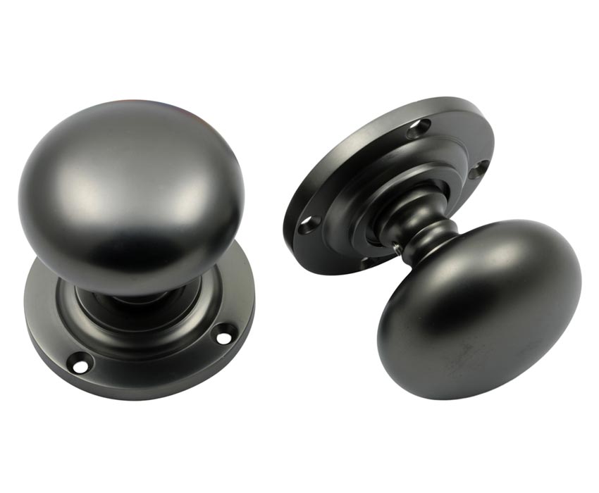 Prima Dark Bronze Mushroom Door Knobs 60mm DB92B