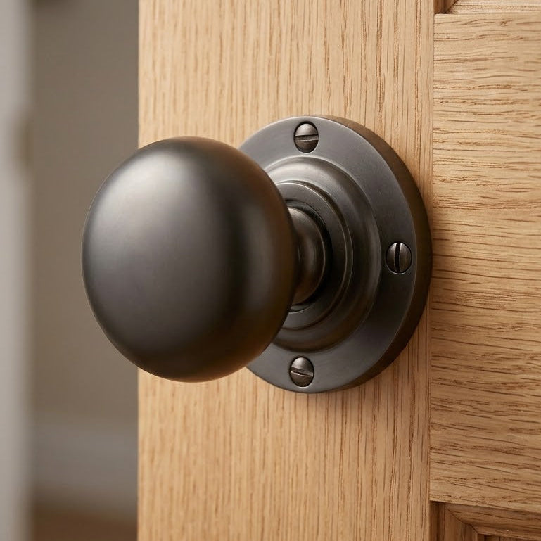Prima Dark Bronze Mushroom Door Knobs 60mm DB92B