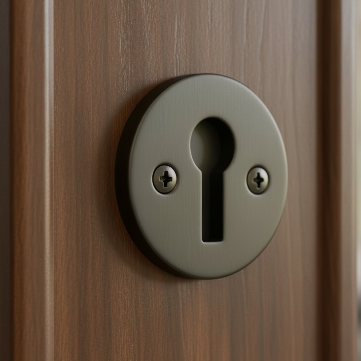 Prima Dark Bronze Keyhole Escutcheon 32mm DB104