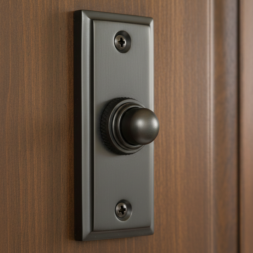 Prima Dark Bronze Stepped Bell Push 74x32mm DB183