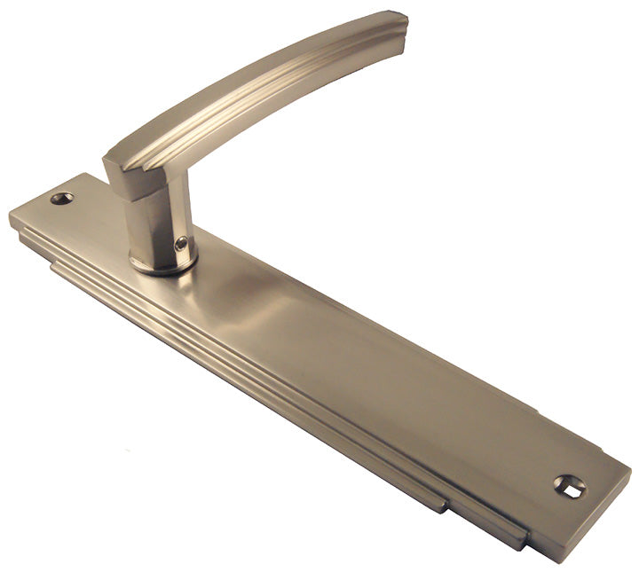Satin Nickel Art Deco Latch Door Handles