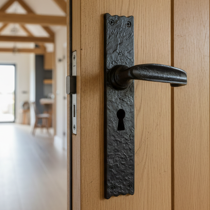 Foxcote Foundries Traditional Long Lock Door Handles FF511