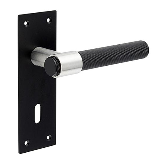 Nero Matt Black T-Bar Lever on Long Plate Handles