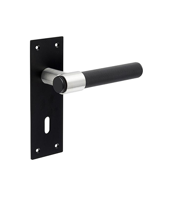 Nero Matt Black T-Bar Lever on Long Plate Handles