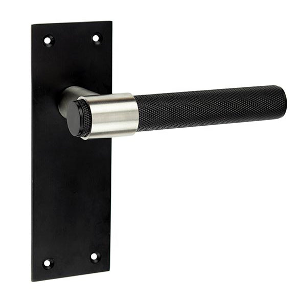 Nero Matt Black T-Bar Lever on Long Plate Handles