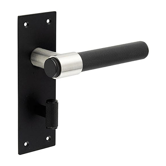 Nero Matt Black T-Bar Lever on Long Plate Handles