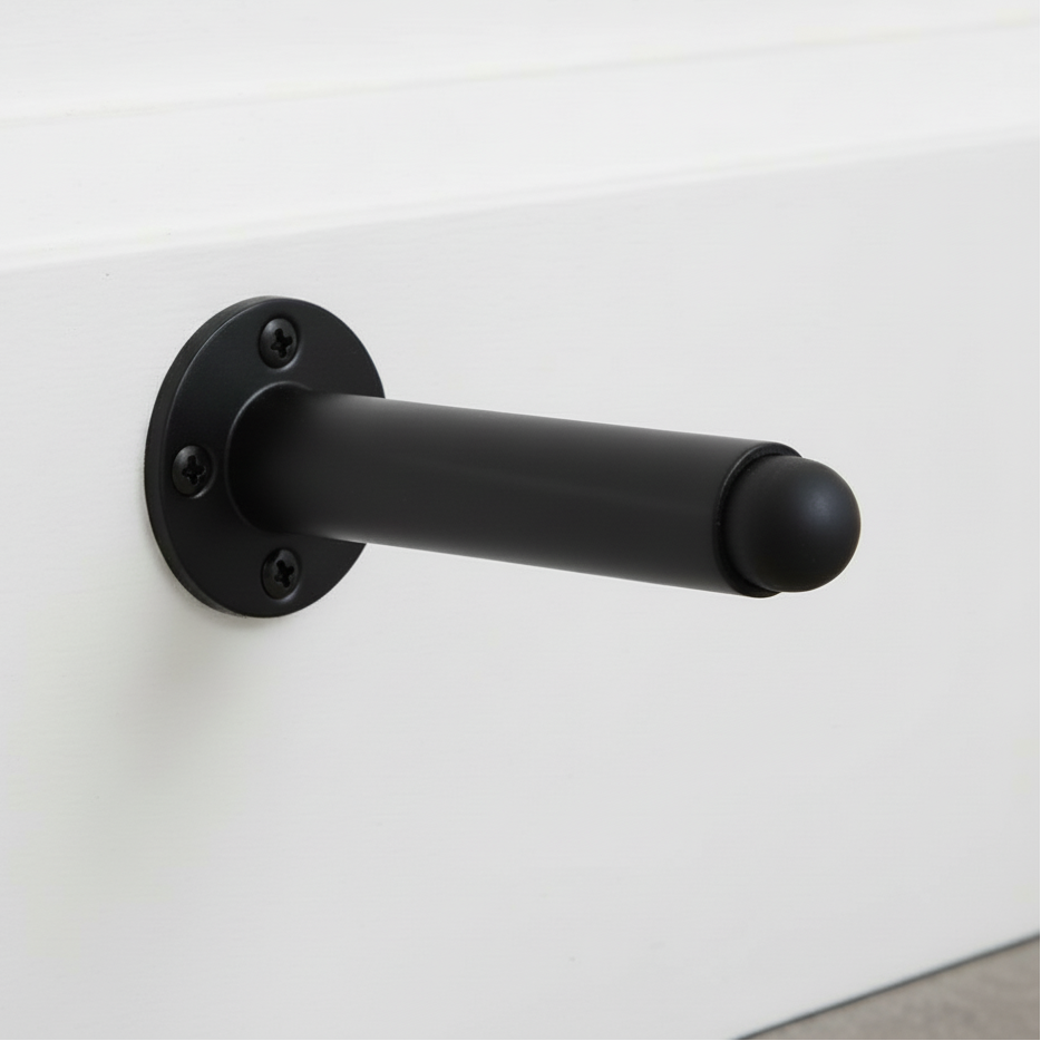 Nero JMB9551B Matt Black Projection Door Stop 85mm