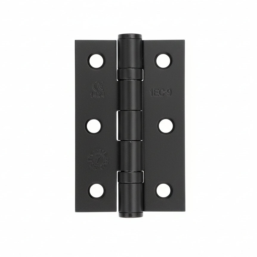 Black Ball Bearing Hinge 76x50mm In Pairs