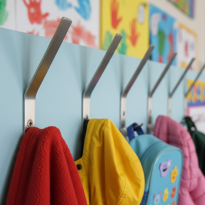 Satin Stainles Steel Hat and Coat Hook 180mm