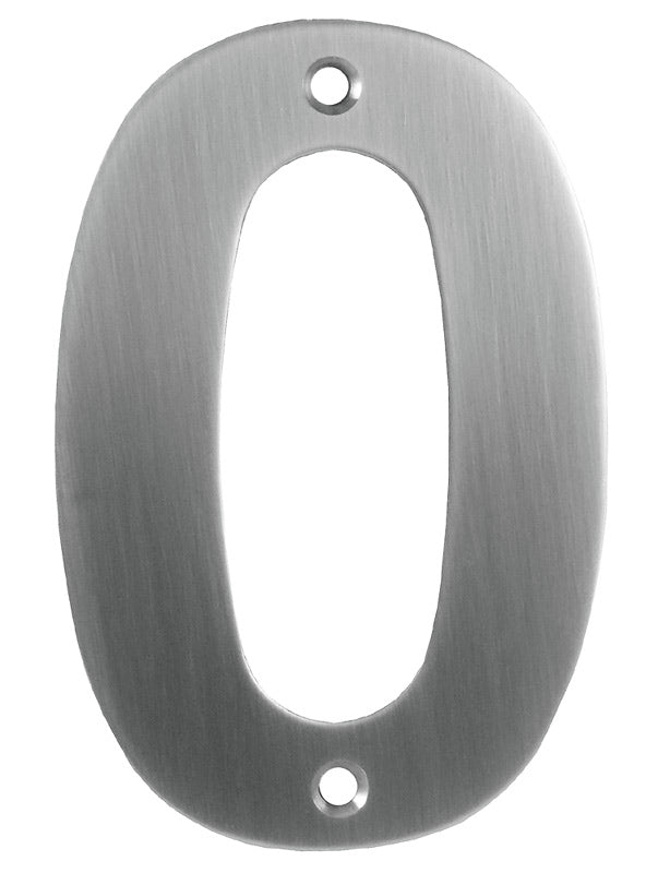 Satin Stainless Steel 75mm Numerals 0-9