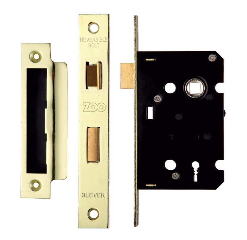 Contract 3 Lever Mortice Sashlock 64mm and 76mm