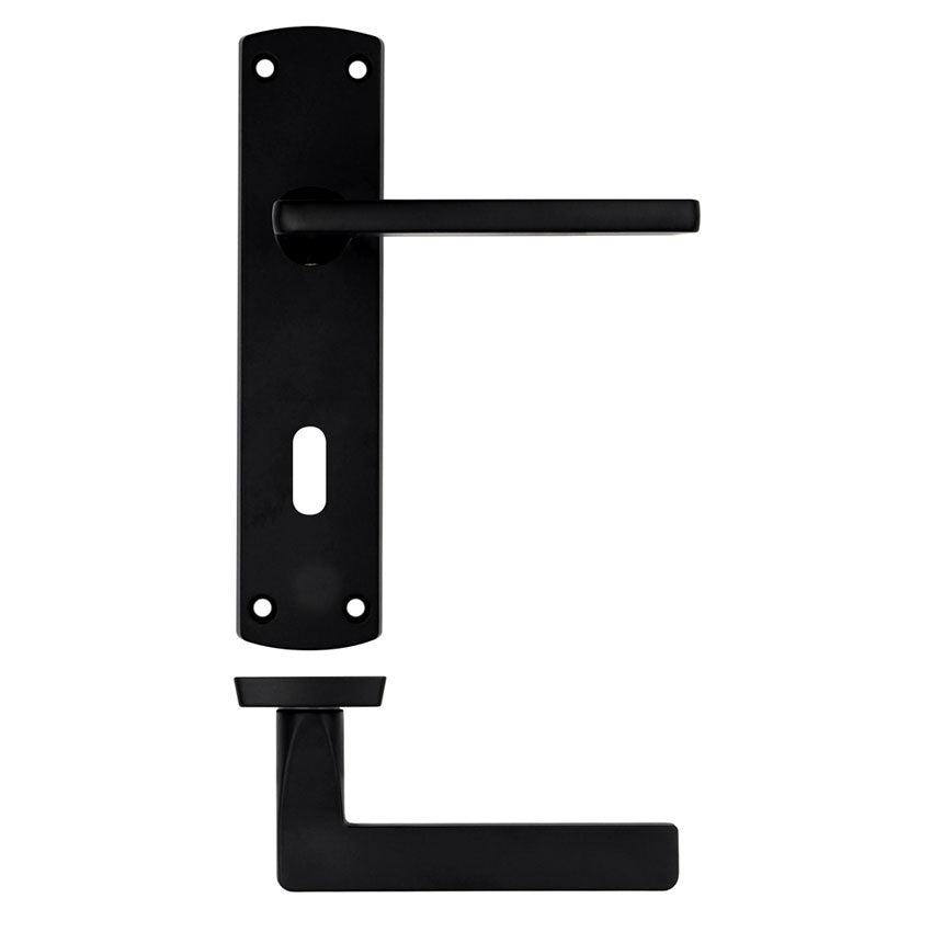 Stanza Leon Matt Black Door Handles