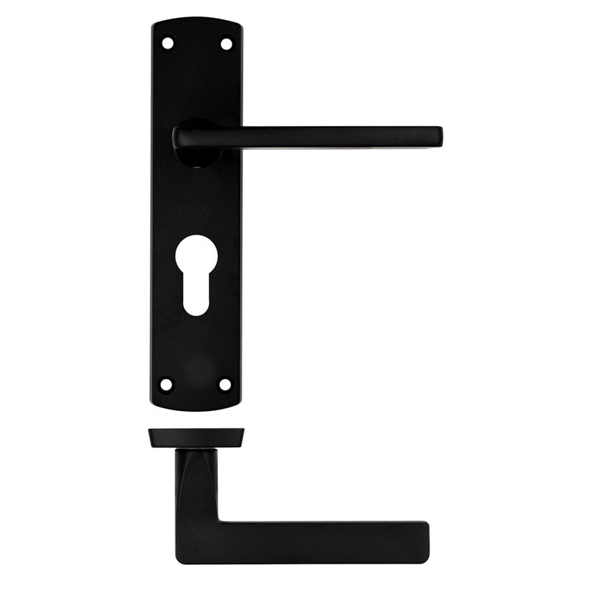 Stanza Leon Matt Black Door Handles